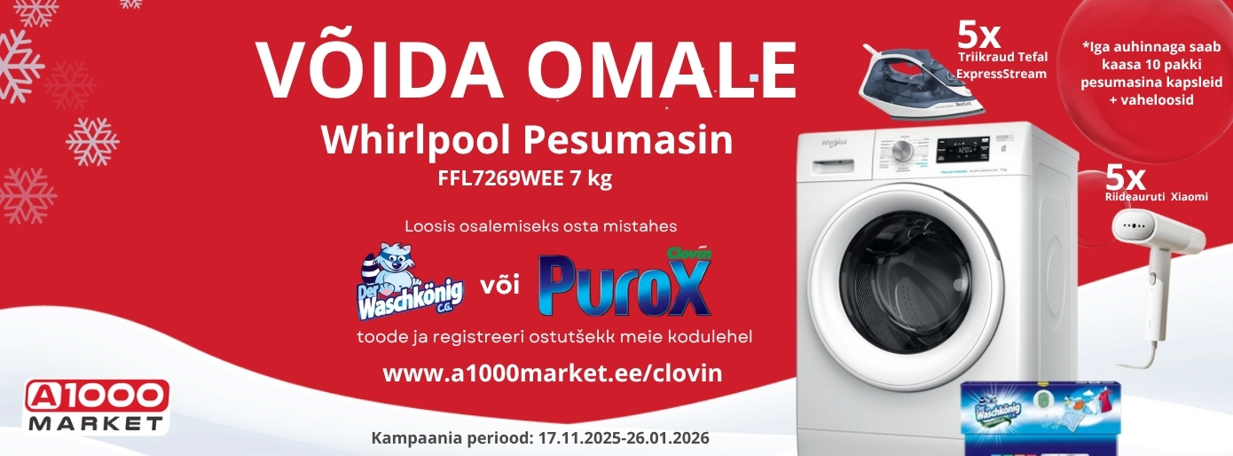 VÕIDA OMALE Whirlpool Pesumasin FFL7269WEE 7 kg (1)