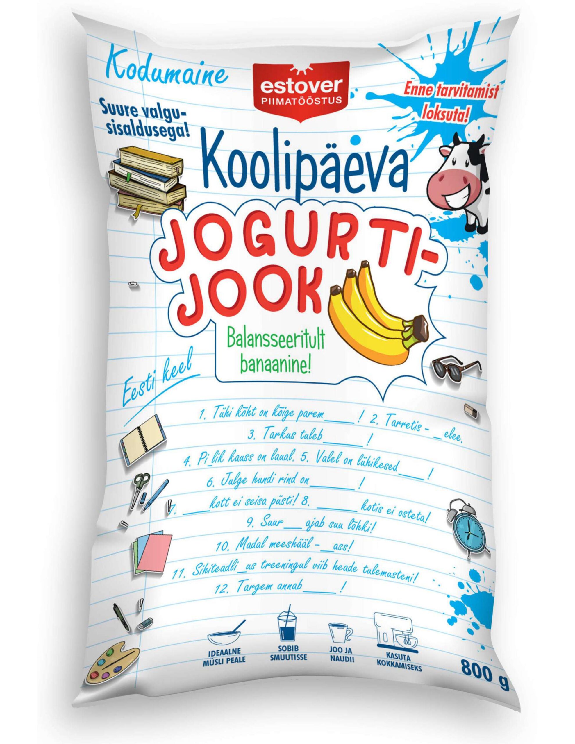 Koolipäeva jogurtijook banaani 800g