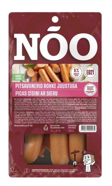 Nõo Pitsamaitselised Viinerid 310g