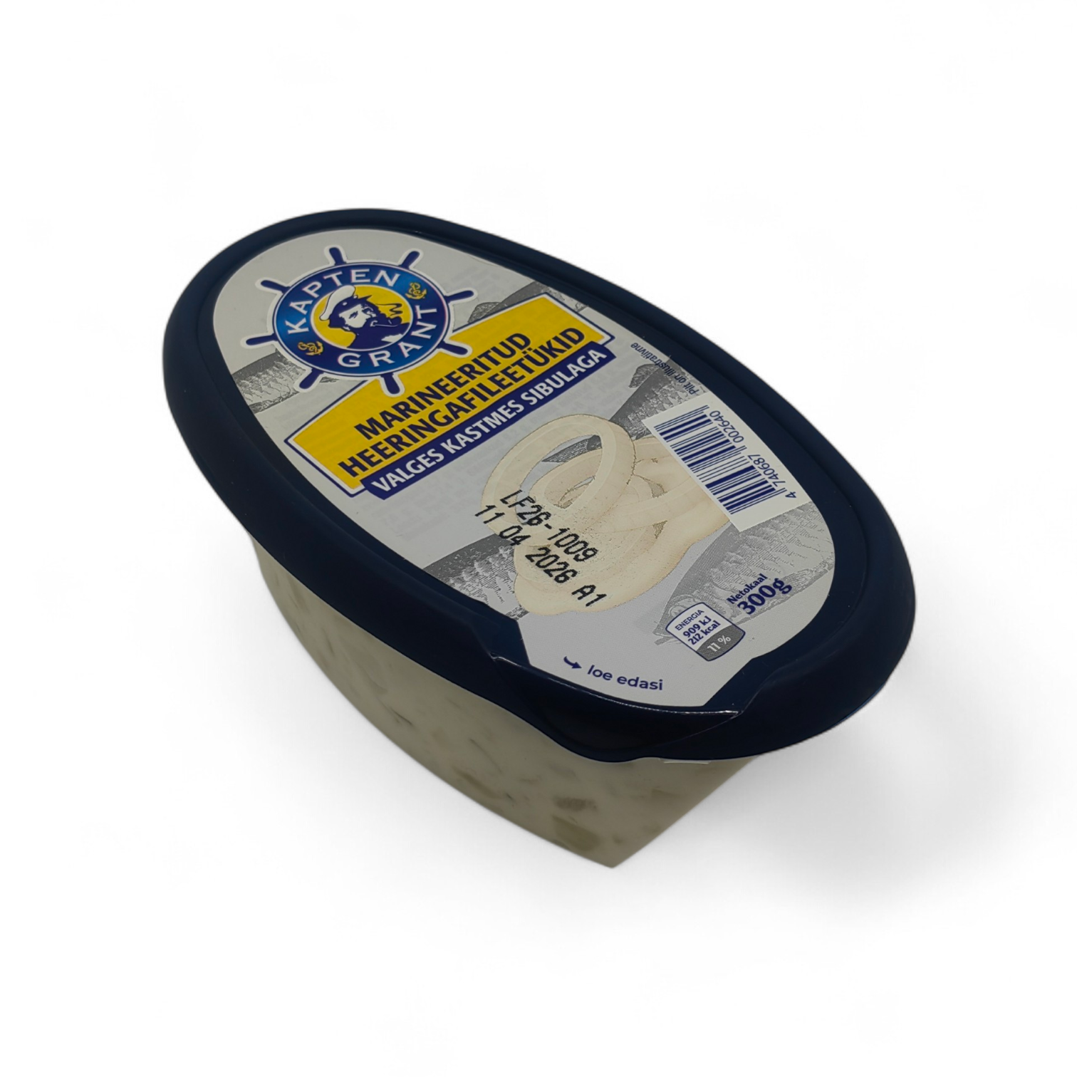 Kapten Grant Marineeritud Heeringafileetükid Valges Kastmes Sibulaga 300g