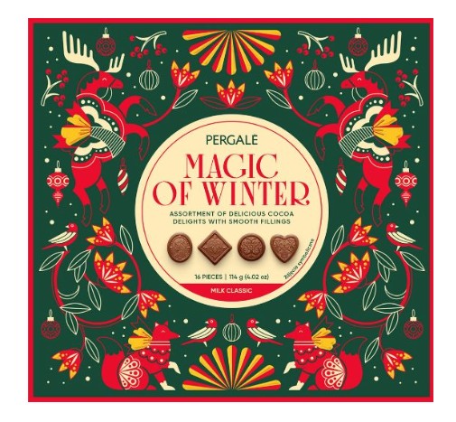 Pergale Assortii Magic of Winter Piimašokolaad 114g