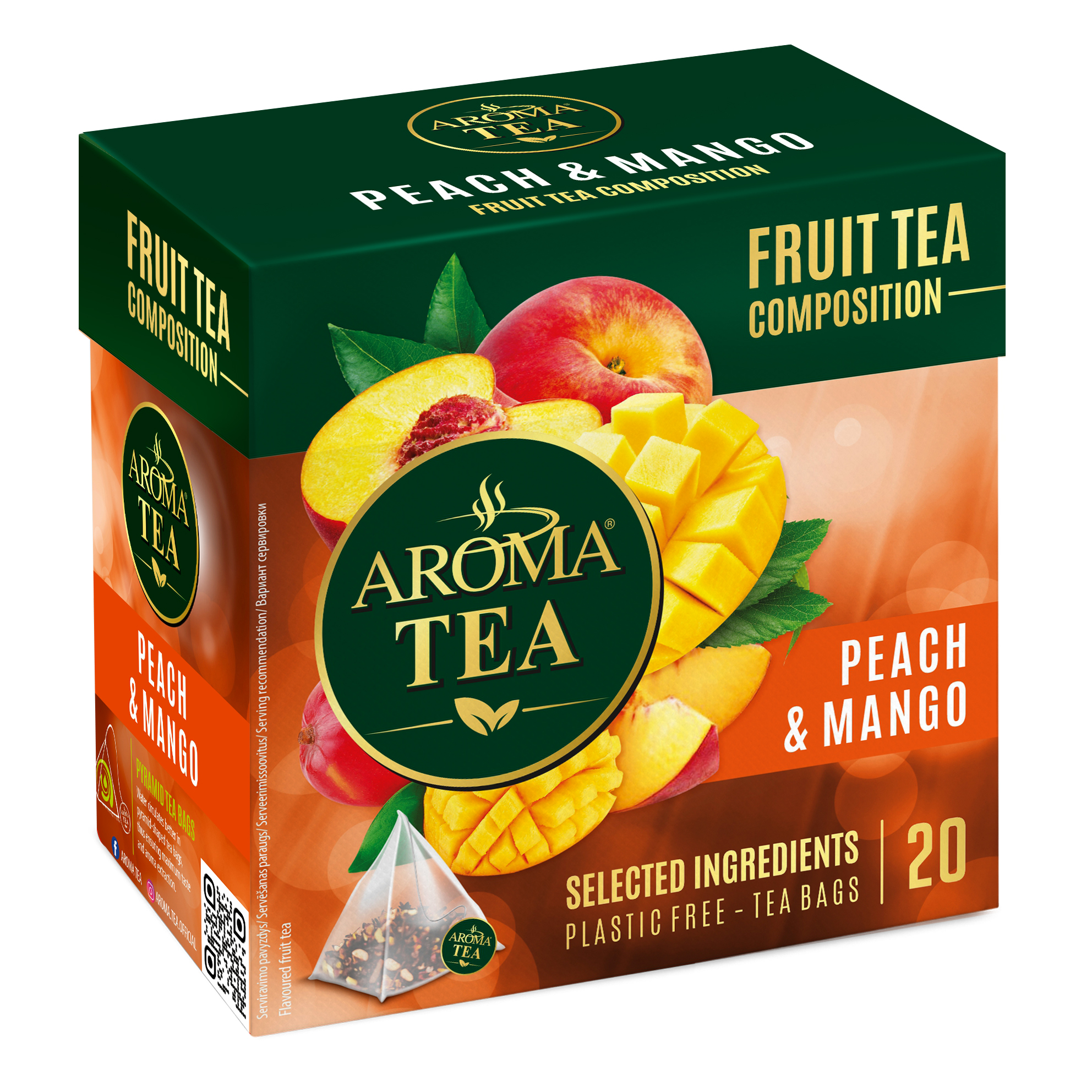 Aroma Tea Puuvilja Tee Virsik&Mango 20*2g