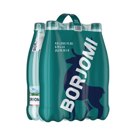 Karboniseeritud vesi 6-pakk, BORJOMI, 6x750 ml