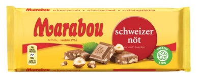 Marabou Piimašokolaad Šveitsi Sarapuupähkel 100g