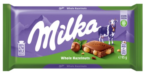Milka Piimašokolaad Täispähklitega 95g