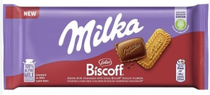 Milka Piimašokolaad Biscoff 90g