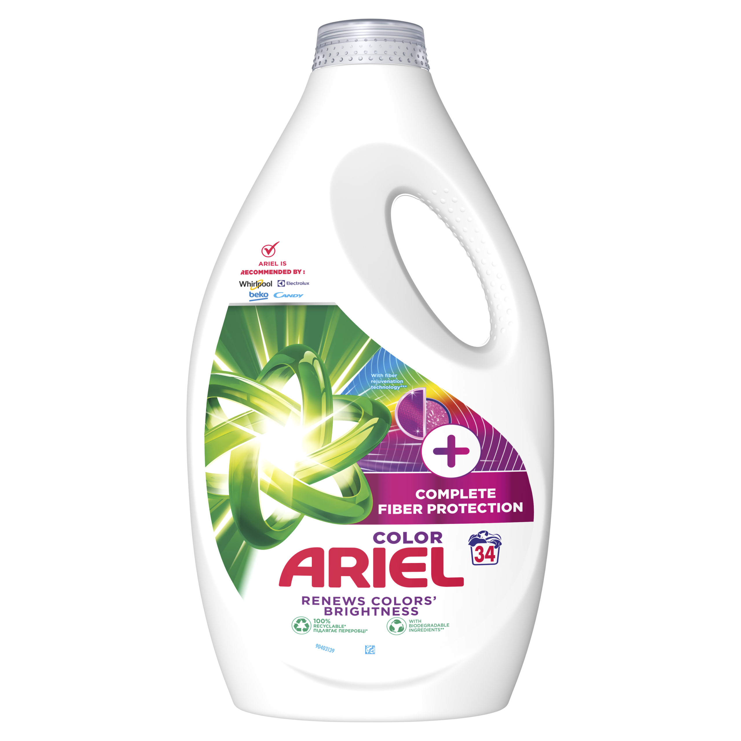 Pesugeel Care 34pk, ARIEL, 1,7 l