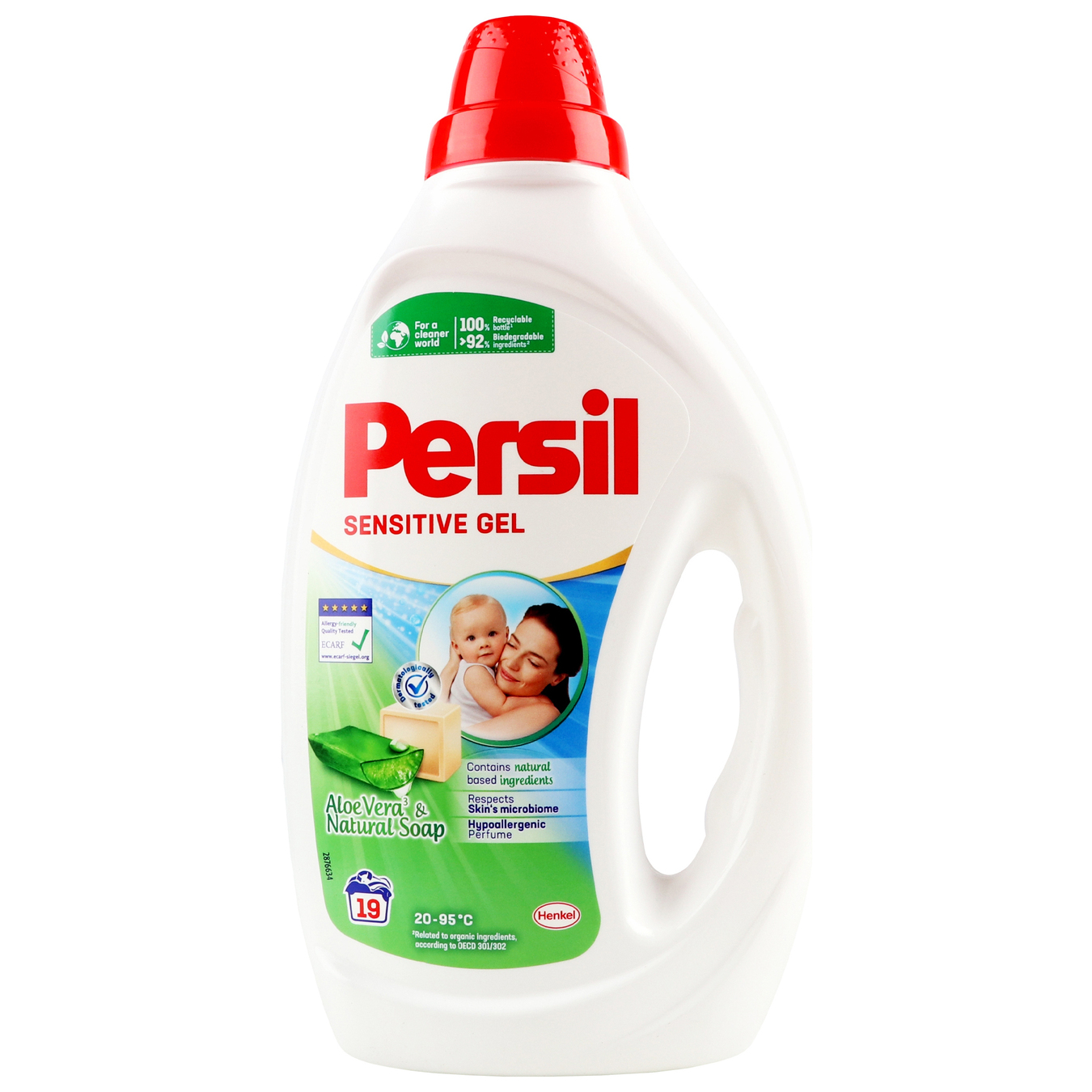 Pesugeel Sensitive 19pk, PERSIL, 855 ml